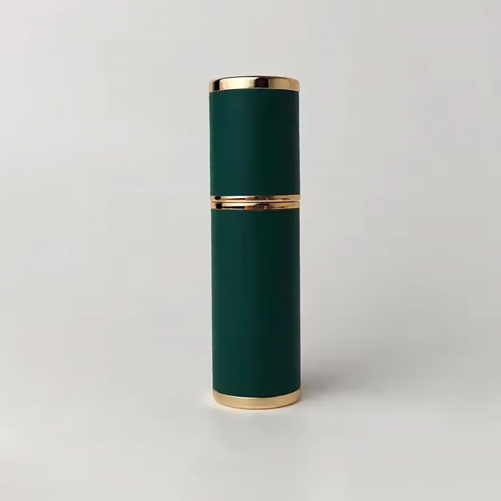 Portable Empty Travel Refillable Bottle With Sprayer Luxury Leather 5ml