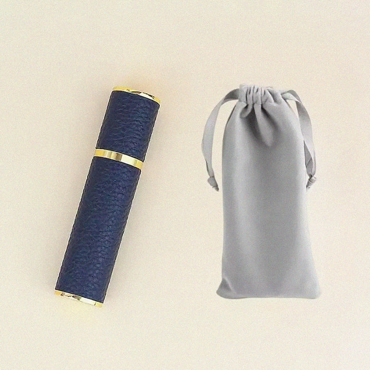 Portable Empty Travel Refillable Bottle With Sprayer Luxury Leather 10ml