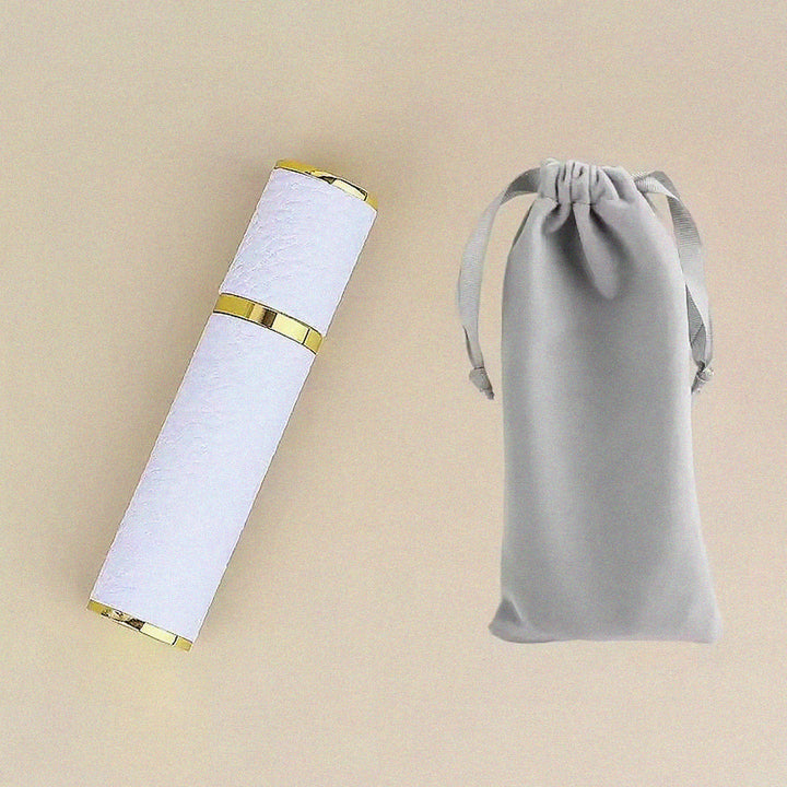 Portable Empty Travel Refillable Bottle With Sprayer Luxury Leather 10ml