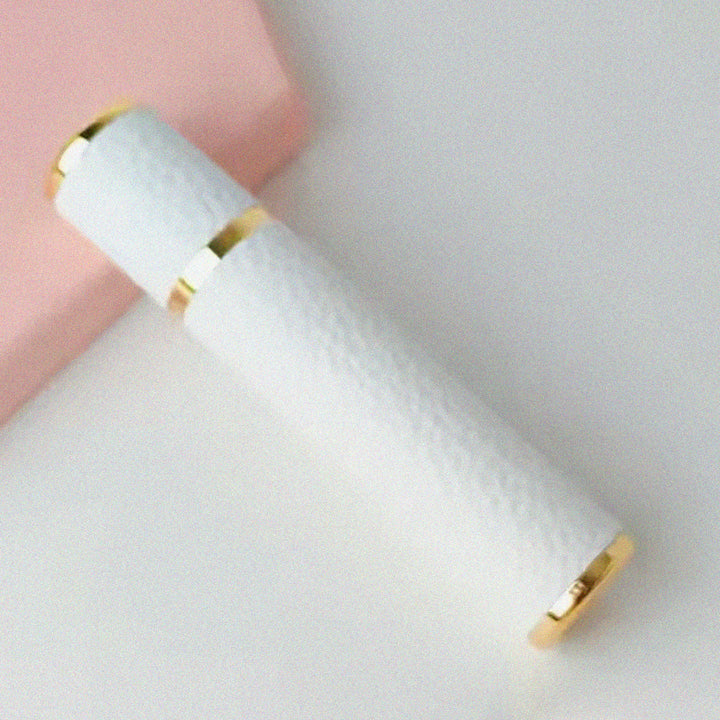 Portable Empty Travel Refillable Bottle With Sprayer Luxury Leather 15ml