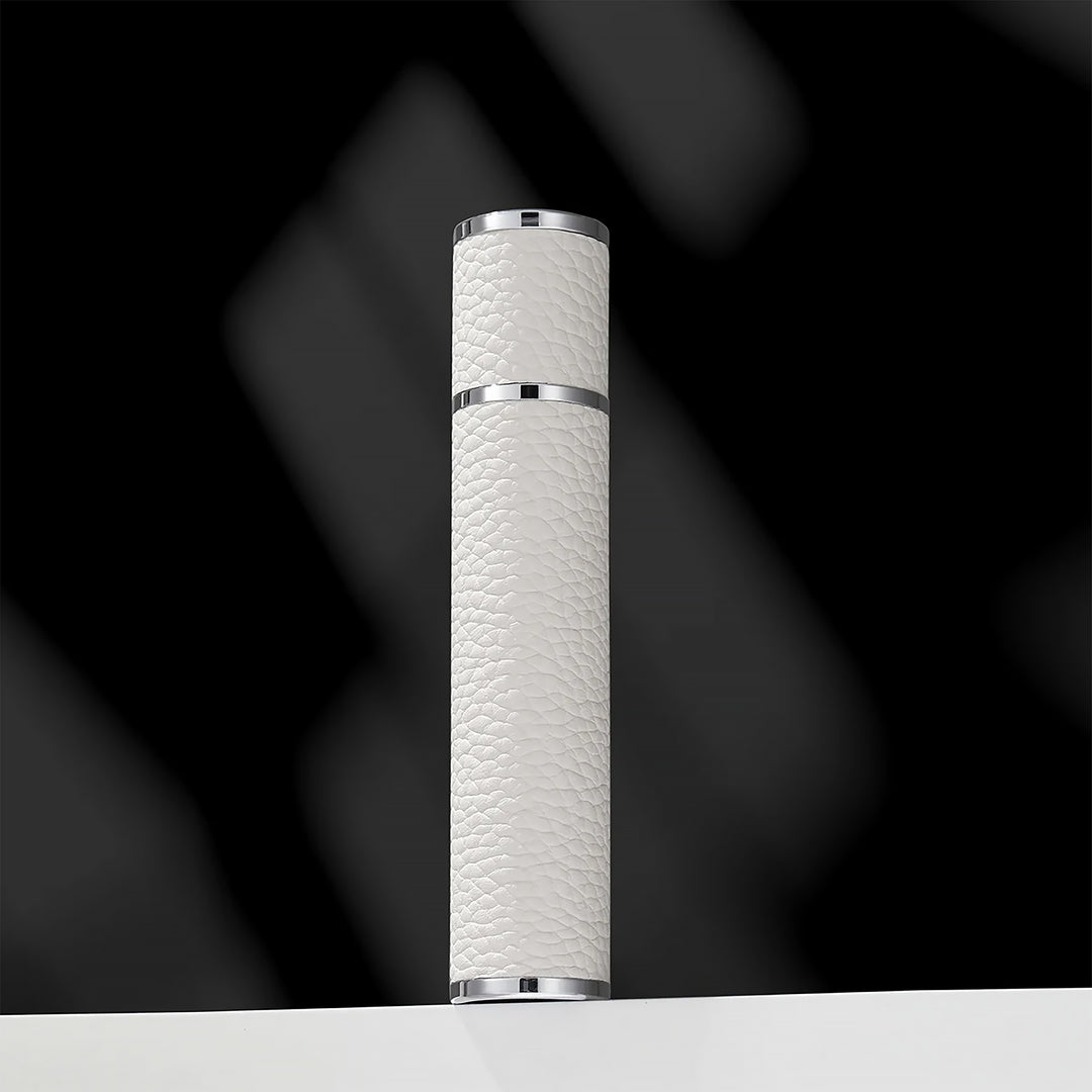Portable Empty Travel Refillable Bottle With Sprayer Luxury Leather Magnetic Cap 10ml