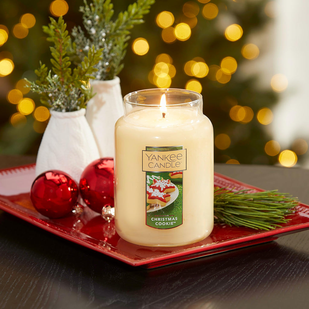YANKEE CANDLE Christmas Cookie Large Jar Single Wick