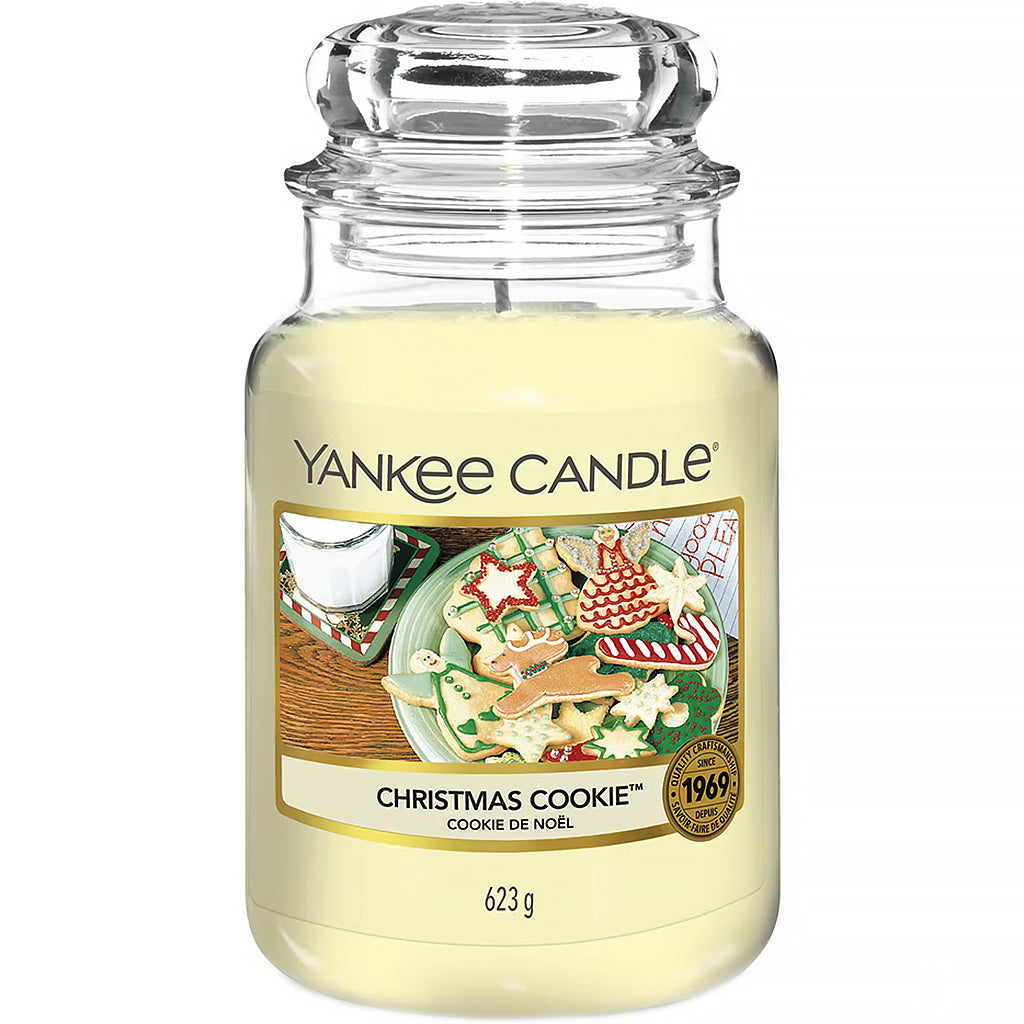 YANKEE CANDLE Christmas Cookie Large Jar Single Wick
